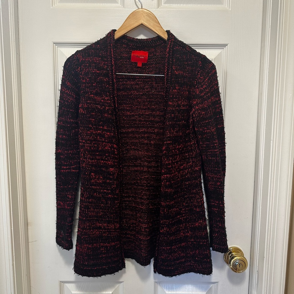 Narciso Rodriguez Black and Red Cardigan